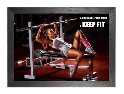 Motivation Keep This Shape Girl In Gym 2 Inspiration Zitat Poster Fit Gym Sport 