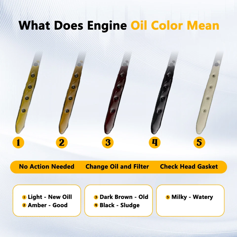 2X Varilla de medición de nivel de aceite del motor para Ford F-250 F-350 F-450 F-550 6,7 L 2011-2016 Foto 4 de 4