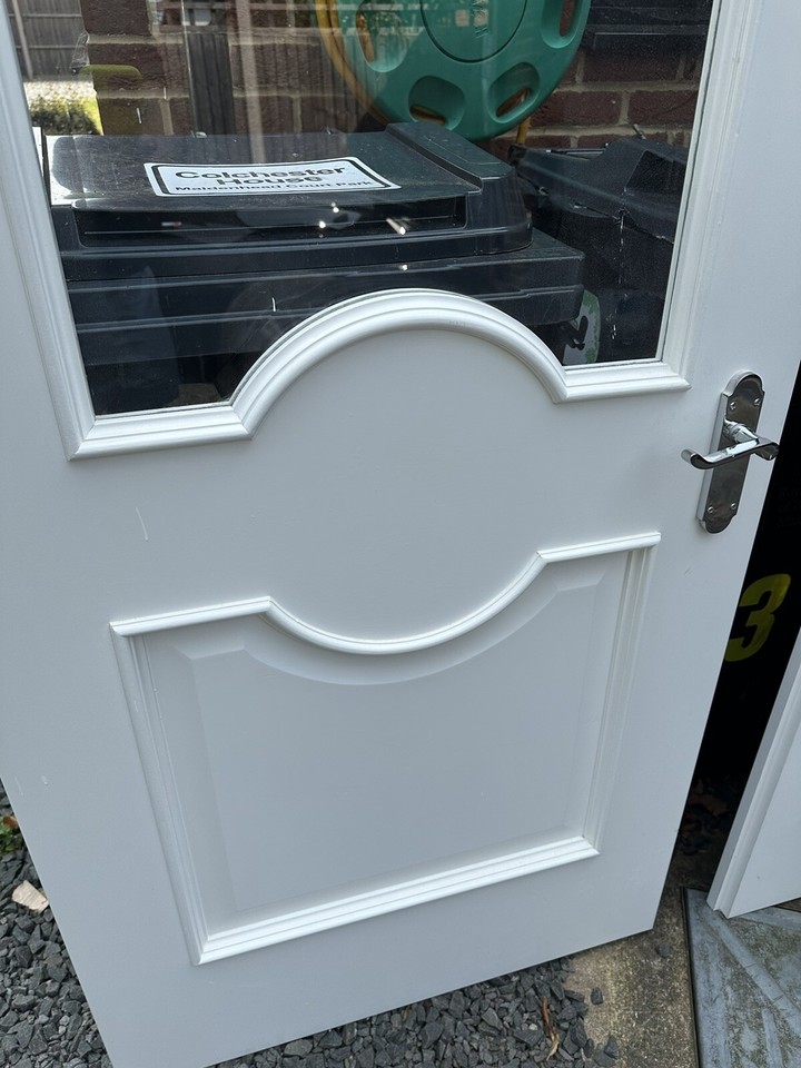 Double Doors, Solid Wood Half Glazed eBay