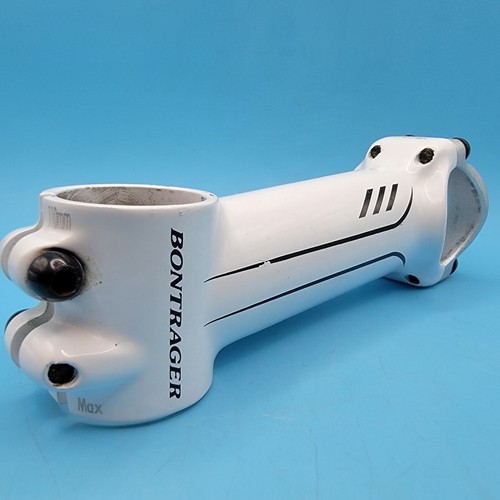 Bontrager RL 1 1/8" Threadless Bike Stem 110mm ± 7° 31.8mm Clamp White Alloy c31 - Picture 9 of 10