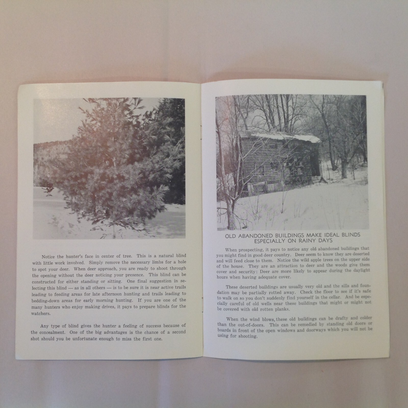 Vintage 1964 Blinds For Hunters Pete Rickard Hunter Trapper Guide Tips Tricks