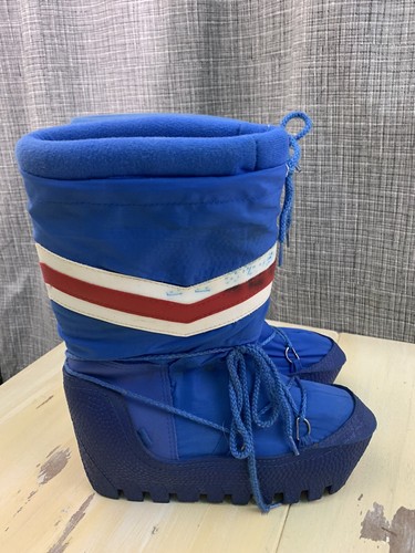 SPACE BOOTS - Vtg 70s-80s Blue 