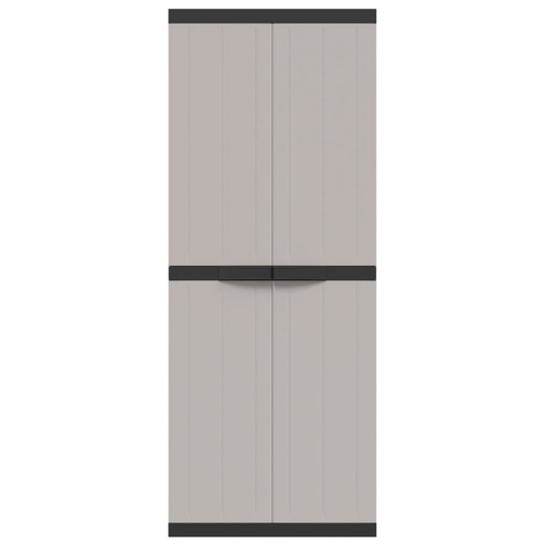 2 Doors Outdoor Garden Storage Cabinet Home Storage Plastic Cupboard W/ Shelves - 第 4/17 張圖片