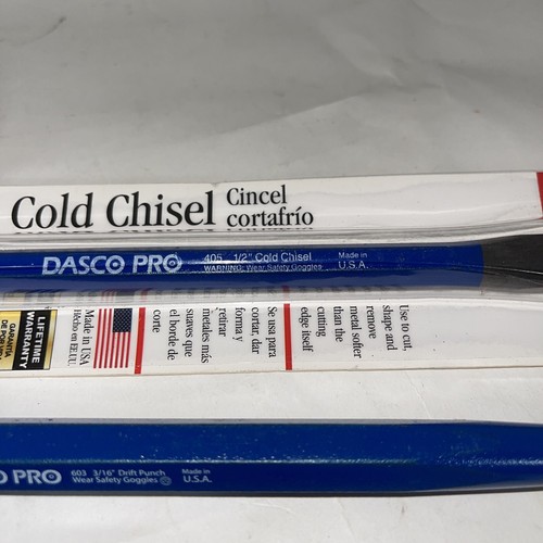 Menge 9 Dasco Pro gemischte Werkzeuge, Meißel, Locher, USA neu & gebraucht lebenslange Garantie - Bild 5 von 6