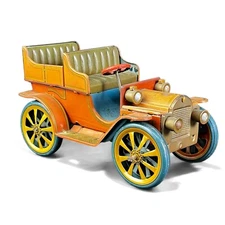 Vintage Trade Mark Modern Toys Tin Litho Lever Action Car 7" Japan Made # 27579