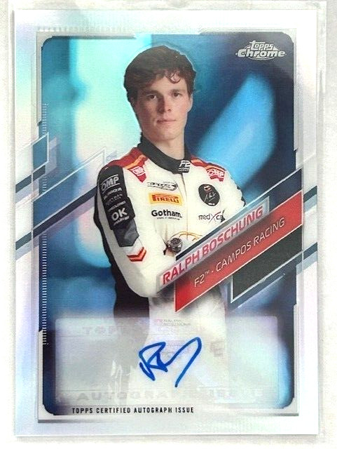 2021 Topps Chrome F1 Auto Refractor Signature /401 Ralph Boschung