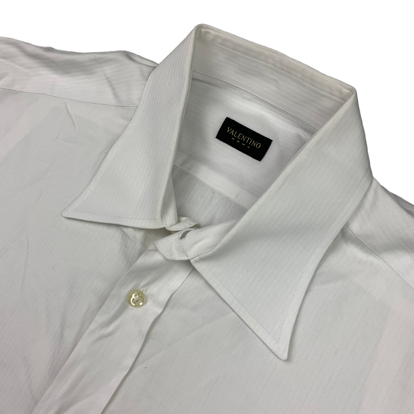 Valentino Men's 100% Cotton L/S Dress Shirt White • Size 16.5 | 32/33 | eBay