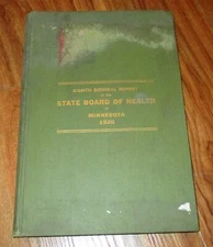 State Board Of Health And Vital Statistics Minnesota 1920