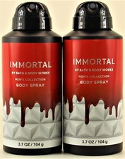 QTY 2 - Bath  Body Works IMMORTAL Deodorizing Body Spray for Men 3.7OZ