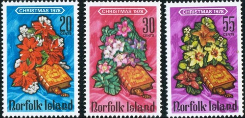 FL3 Norfolk Islands 216/18 1978 Christmas Flowers MNH