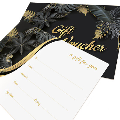 Gift Vouchers Card Beauty Salons Shops Hairdressers Restaurants Blank - View #2