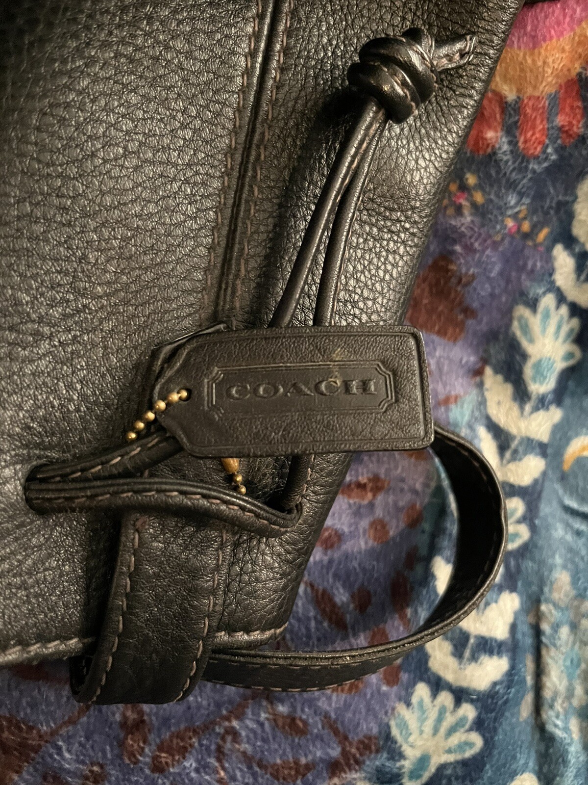 Coach Legacy Black Leather Drawstring Bucket Shoulder Bag 9165 for sale ...