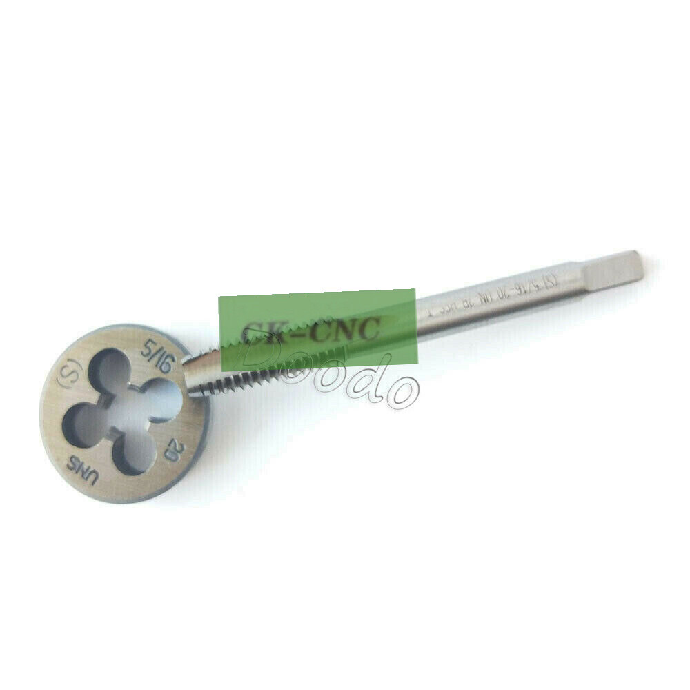 Burkit 5/16-36 UNS Tap And Die Set – Right Hand, High-Speed Steel & Alloy Tool Steel, For Metal Threading
