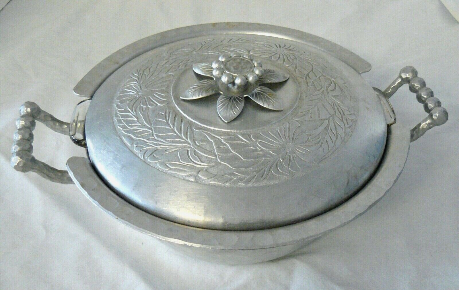 Everlast Hammered Aluminum Casserole Dish w/ Glass Pyrex Insert eBay