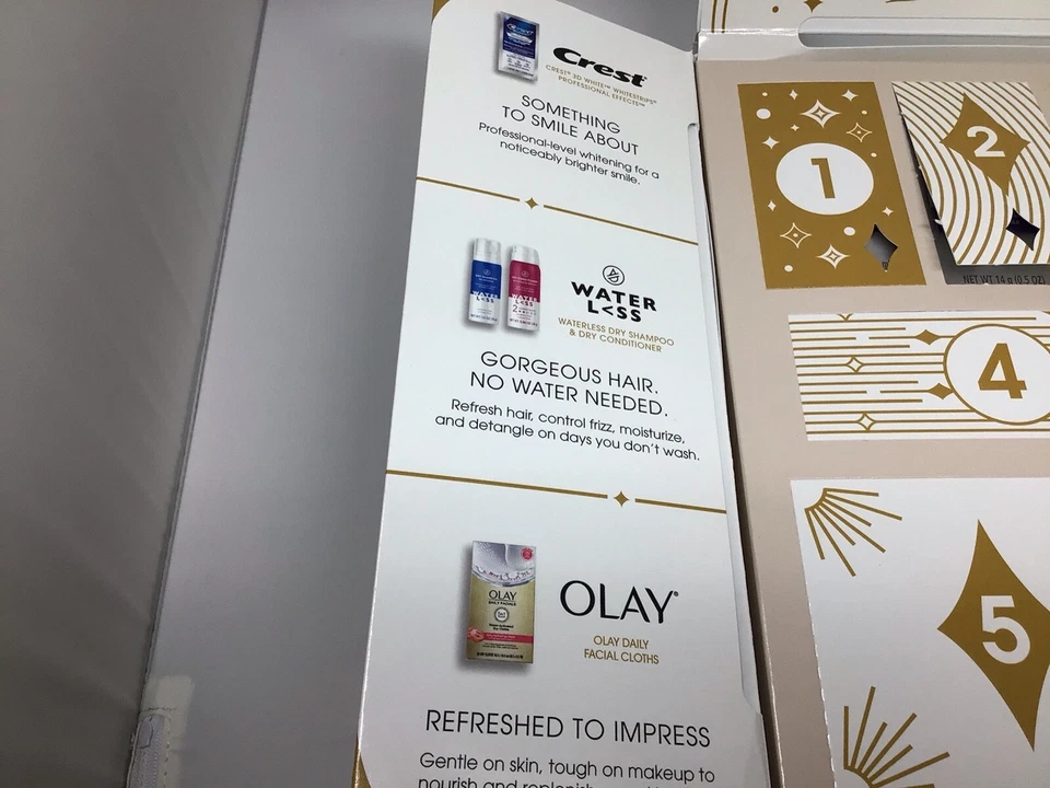 Calendário do advento Olay Six Days of Beauty com pantene, crista e xampu seco.(A4) - Imagem 2 de 4