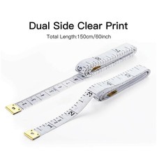 BODY MEASURING TAPE SOFT FLAT TAILOR SEWING FABRIC RULE DRESS MAKER 60" /150CM