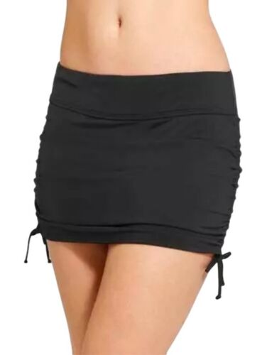 AthletaWomens Aqualuxe Side Scrunch Swim Skirt M Black
