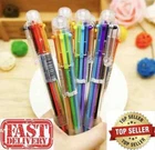 1-10Pcs 6 in 1 Multi Colour Ballpoint Pen Retractable Click Novelty Student UK