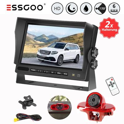 7'' Monitor + HD Rückfahrkamera Bremsleuchte Für Renault Trafic Opel Vivaro Combo