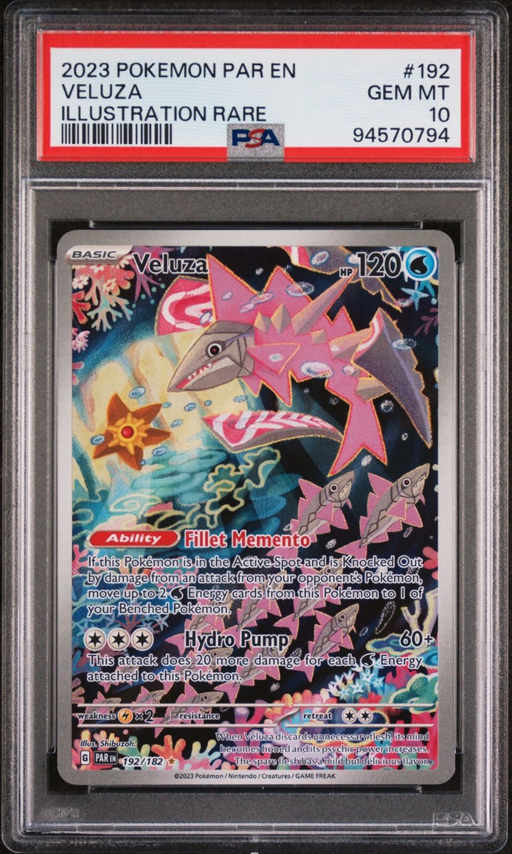 PSA 10 Veluza 192/182 Illustration Rare Paradox Rift Pokemon PSA 10 Veluza 192/182 Illustration Rare Paradox Rift Pokemon