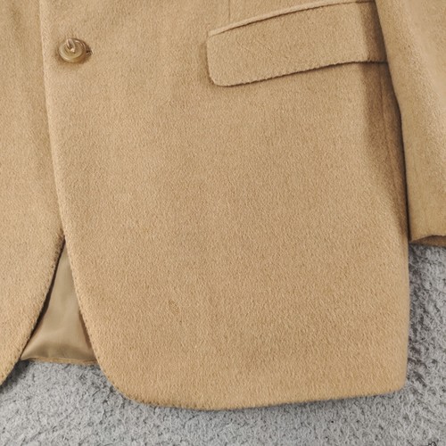 Ralph Lauren Jacket Mens 42L Tan Camel Hair Single Breasted Notch Lapel Blazer - Picture 24 of 24