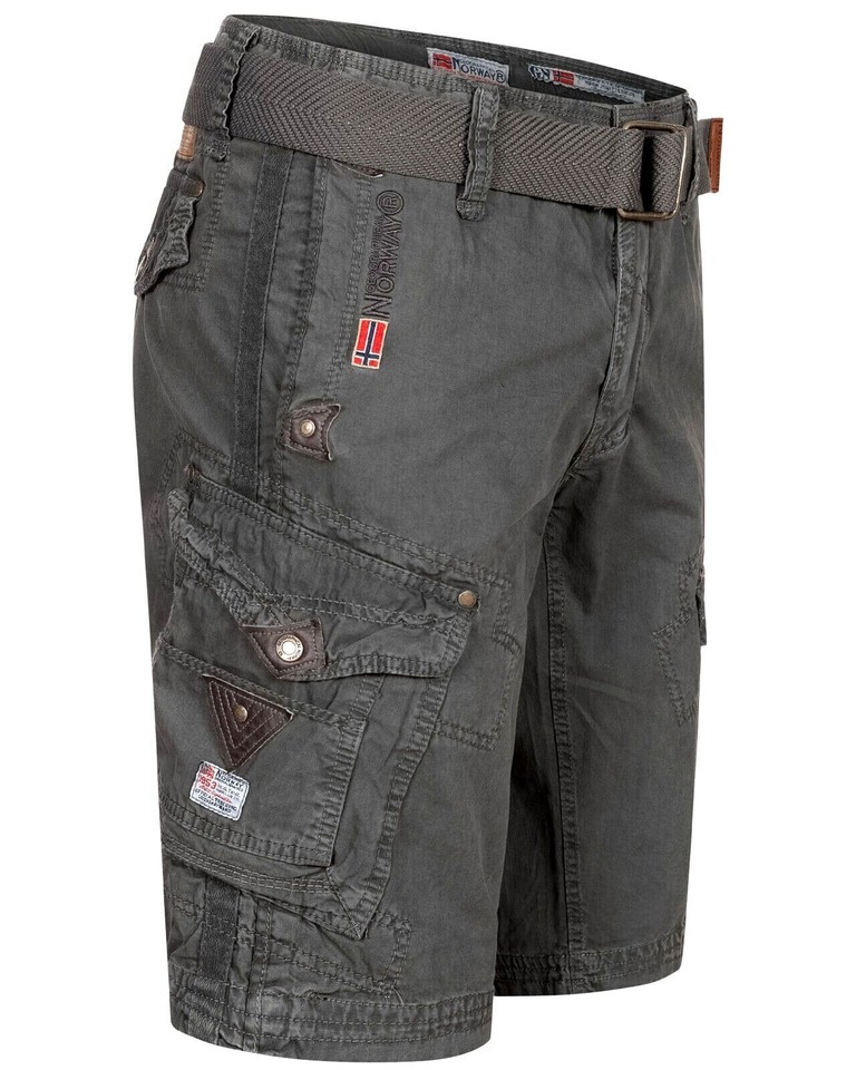 Geographical Norway Cargoshorts voor heren, korte bermuda, knielang, P17256 Geographical Norway Cargoshorts voor heren, korte bermuda, knielang, P17256
