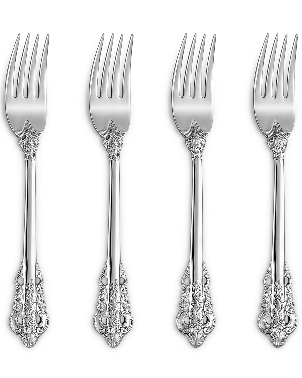 Luxury Salad Forks Dessert Forks Set, Set of 4, 18/10 Stainless Steel, 7 Inch...