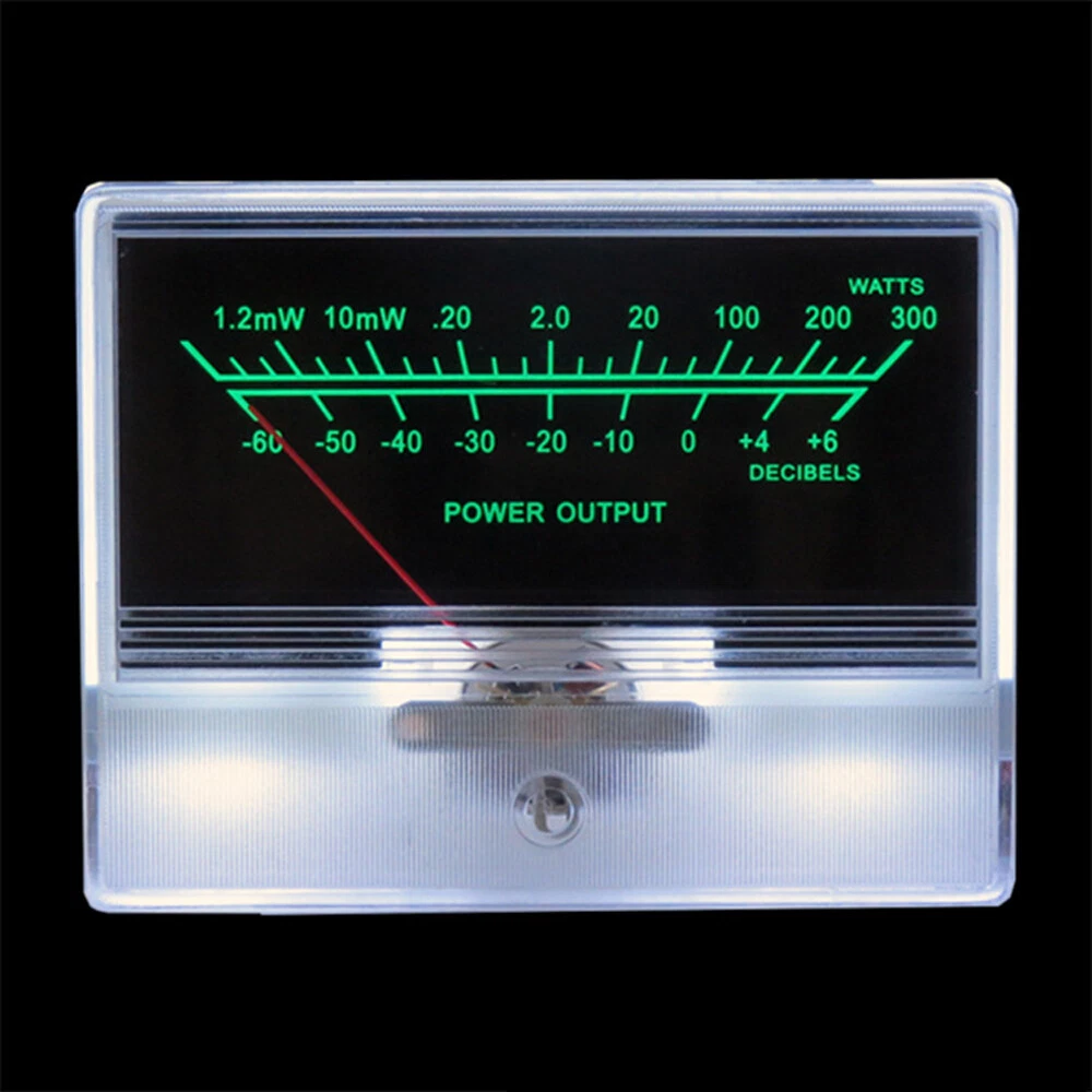 P-78WTC-W – Vu Meter Per Amplificatore, Strumento Di Misura Con Retroilluminazione LED Bianchi, 500uA, ABS – Per Home Audio E Auto