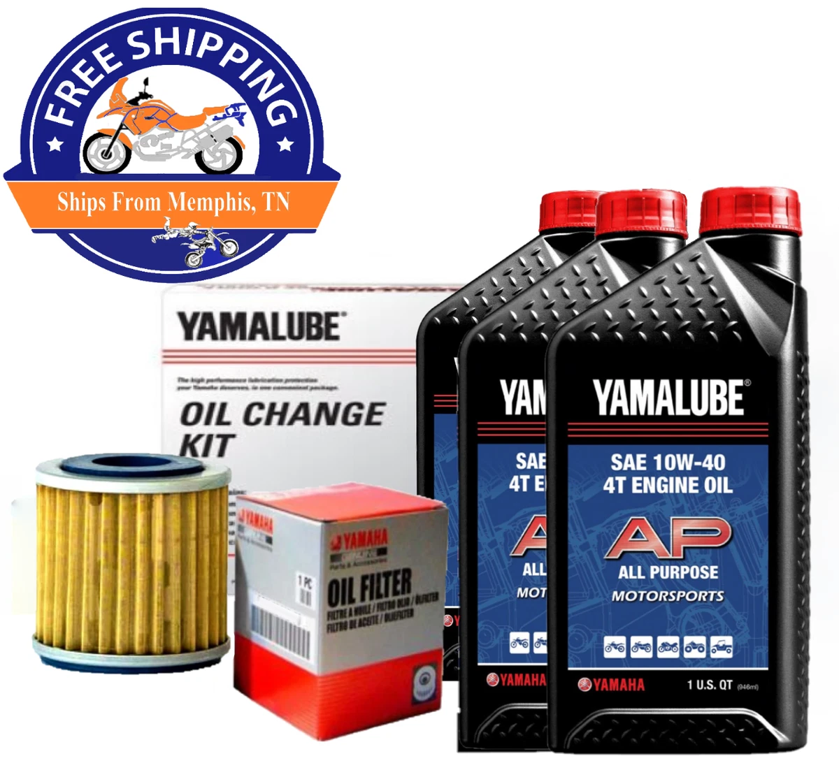 Yamaha V Star 650 XVS650 Oil Change Kit Genuine OEM 1997 Present