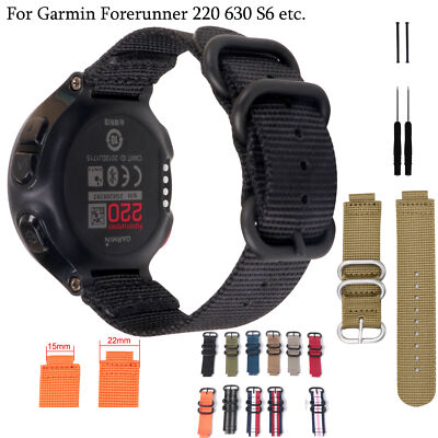 Sports Nylon Watch Band for Garmin Forerunner 235 220 620 630