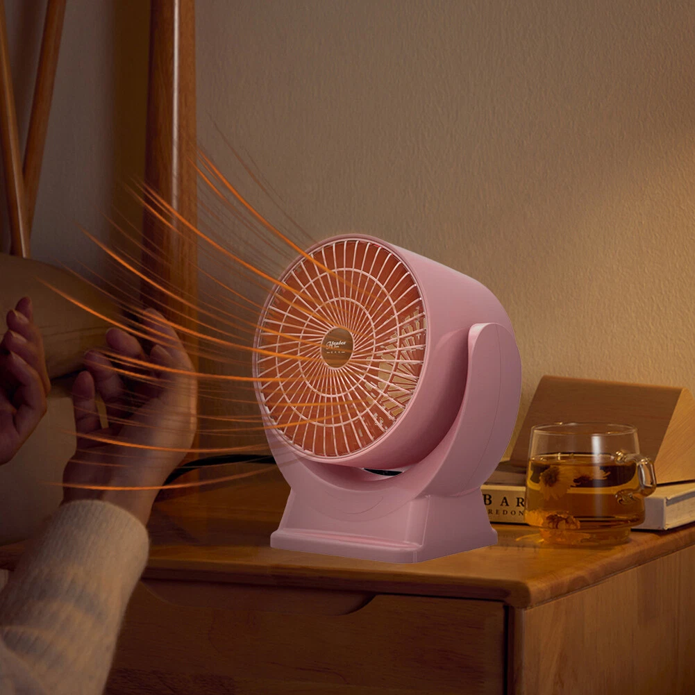 600W Electric Heater Quiet Space Heater for Home Office Dorm Room (Pink) |  eBay