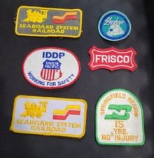 Vintage Railroad Patch Lot of 6 FISCO, Zephur SEABOARD, Union Pacific