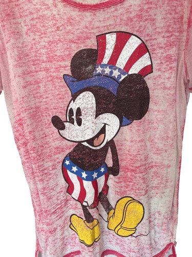 Disney Mickey Mouse Hot Pink T Shirt Women’s Size XL Good Condition - Picture 4 of 8