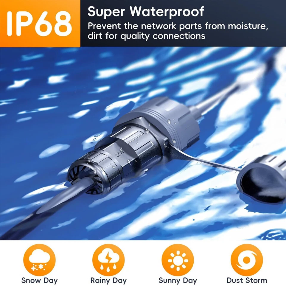 Adaptador hembra conector SPX a RJ45 impermeable conector hembra StarLink V2/Gen 2 Foto 4 de 4