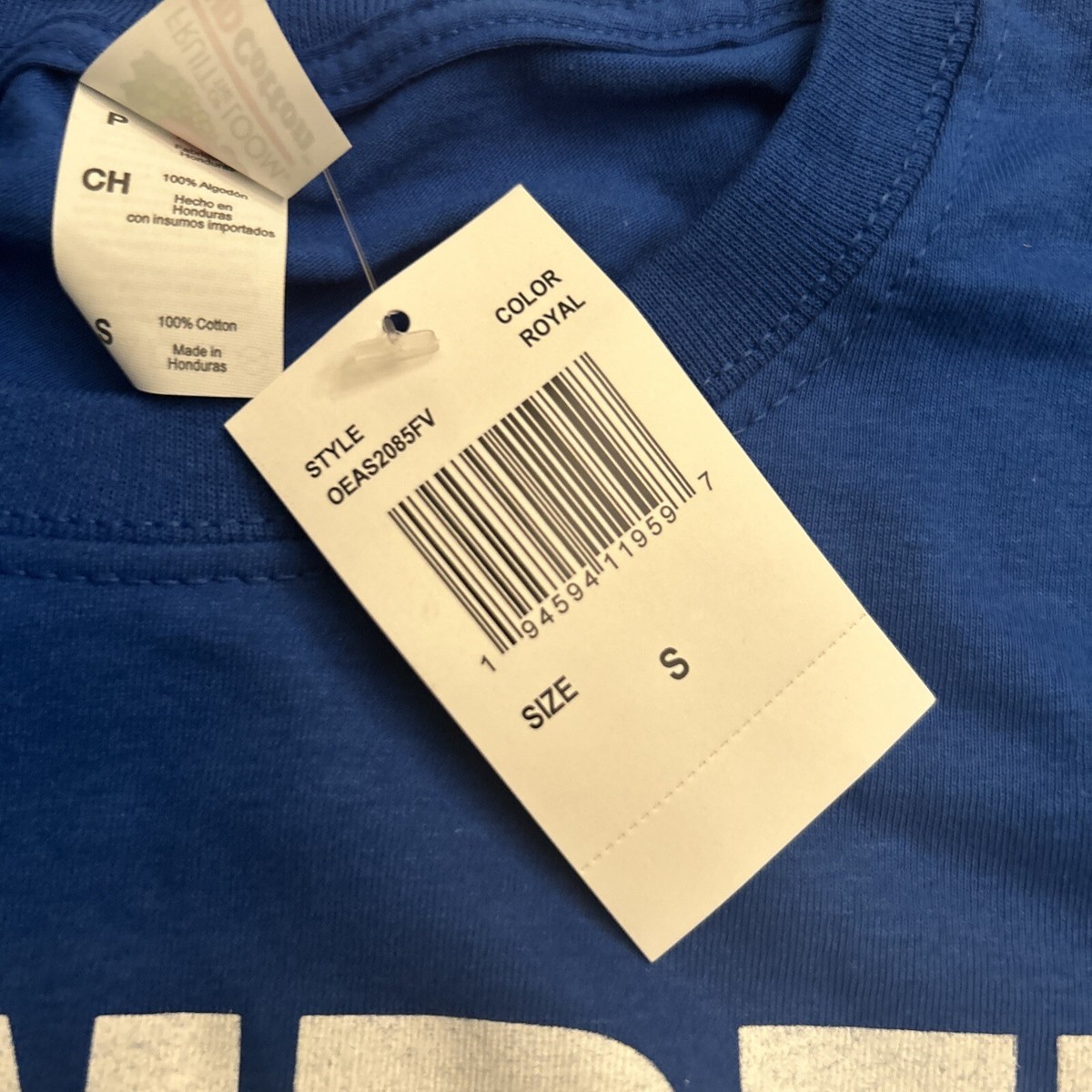 The Office Dunder Mifflin Paper Company Royal Blue Shirt Size