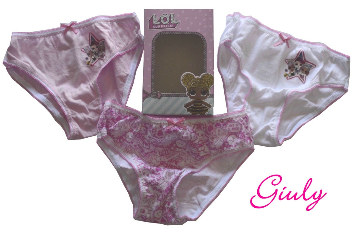 SLIP MUTANDINA LOL SURPRISE bimba bambina idea regalo rosa