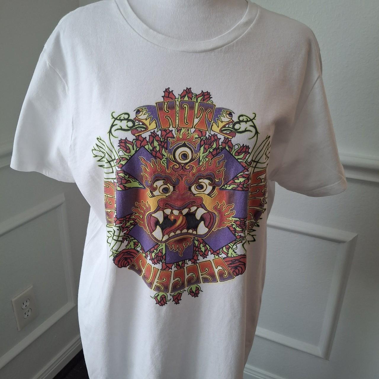 Red Hot Chili Peppers band rare design white short sleeve T shirt NH10533