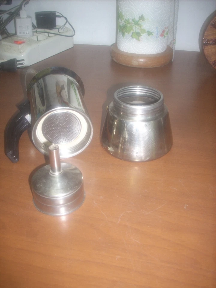 caffettiera Bialetti made in italy 4-5 tazze acciaio inox 18/10 leggi.... - Imagen 3 de 4