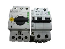 LOT OF KLOCKNER MOELLER FAZNS10-2 NHI11-FAZ PLZM0-6,3 BREAKER STARTER