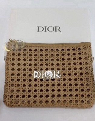 Dior Rattan Clutch Bag Pouch Limited Edition 2026 With Box