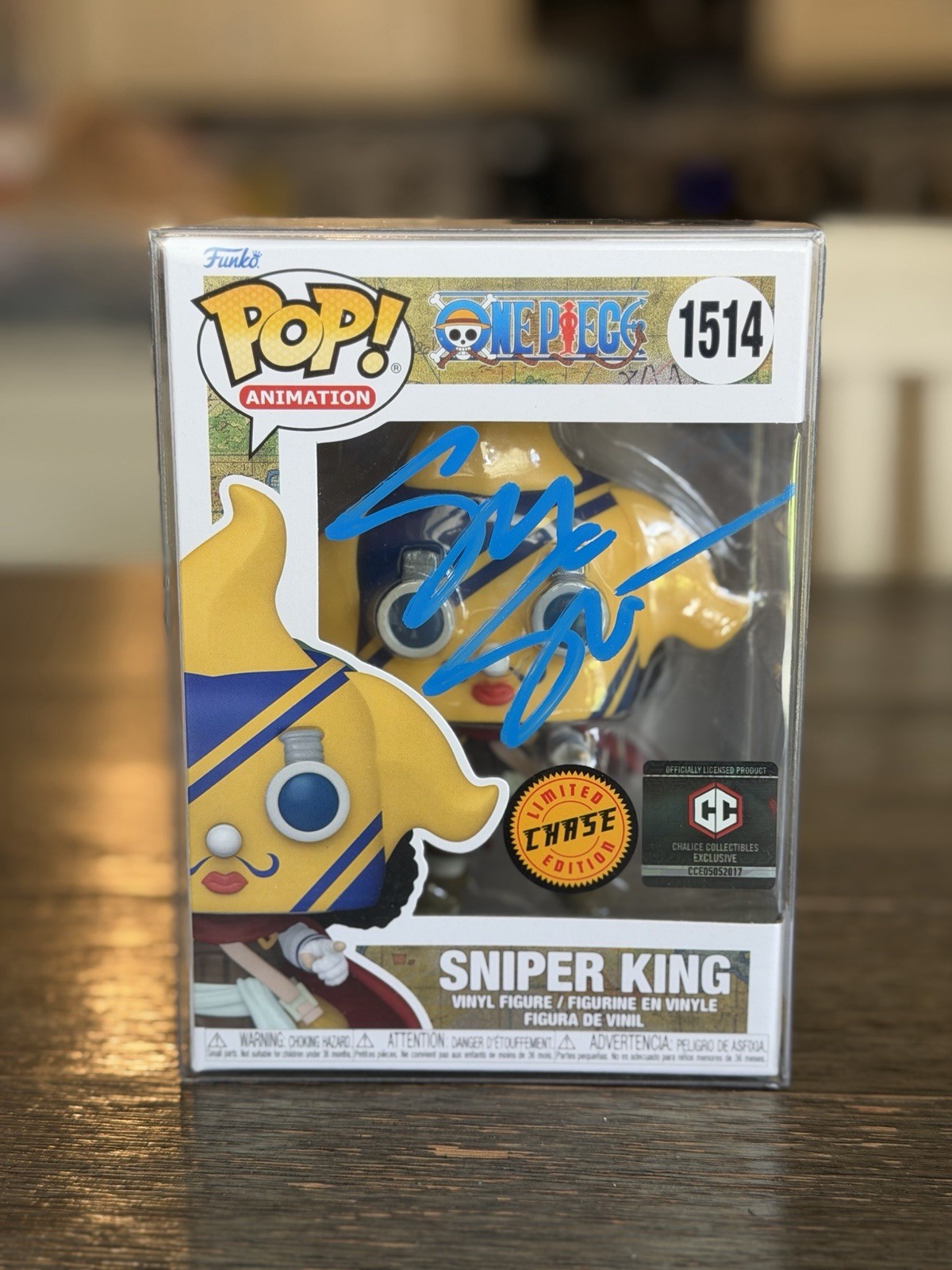 SIGNED Sniper King Funko Pop CHASE Dub VA Sonny Strait JSA Certified One Piece