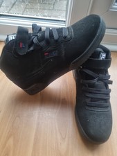 Fila F-13 Mid J Black 3FM01328-421 Junior Unisex Trainers Size UK 5 1/2