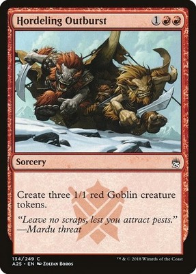 Hordeling Outburst 1x MtG Masters 25 SP/NM
