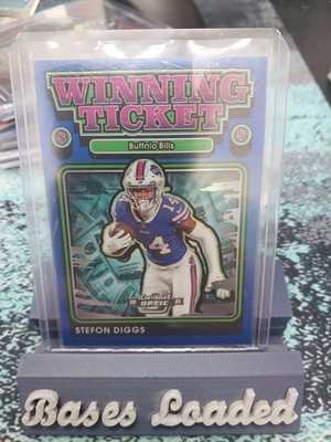2021 Panini Contenders Optic - Winning Ticket Stefon Diggs #WT18 Blue Prizm /99