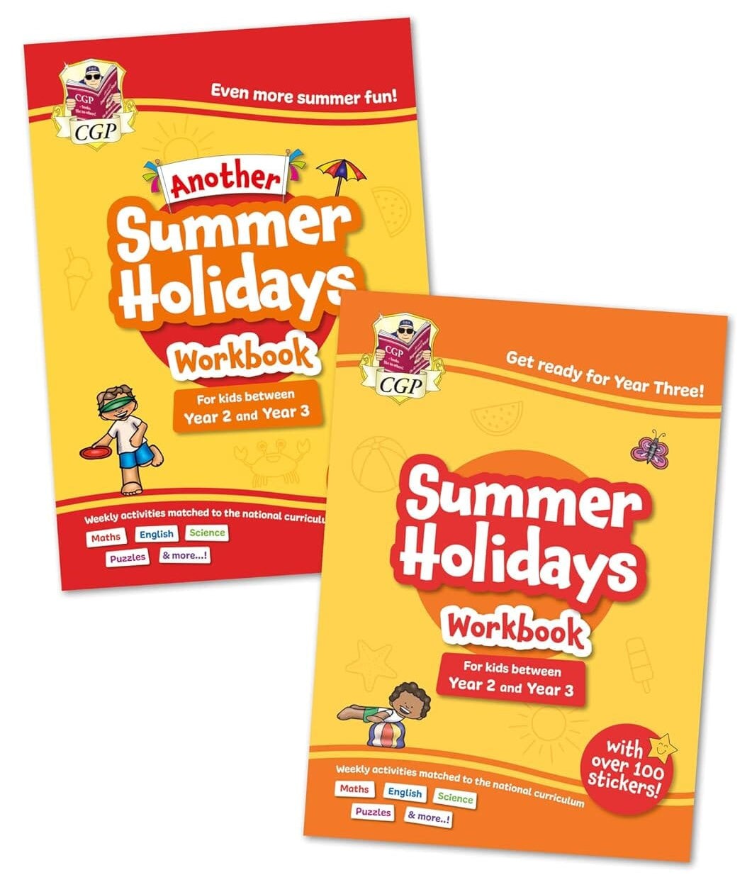 Various Publishers Ks1 Summer Holidays Activity Workbook Bundle – For Kids Between Year 2 And Year 3 (Ages 6-7) Cgp - Image 2