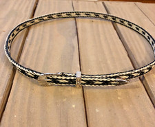 Horsehair 3/8" Hat Band with Buckle Set