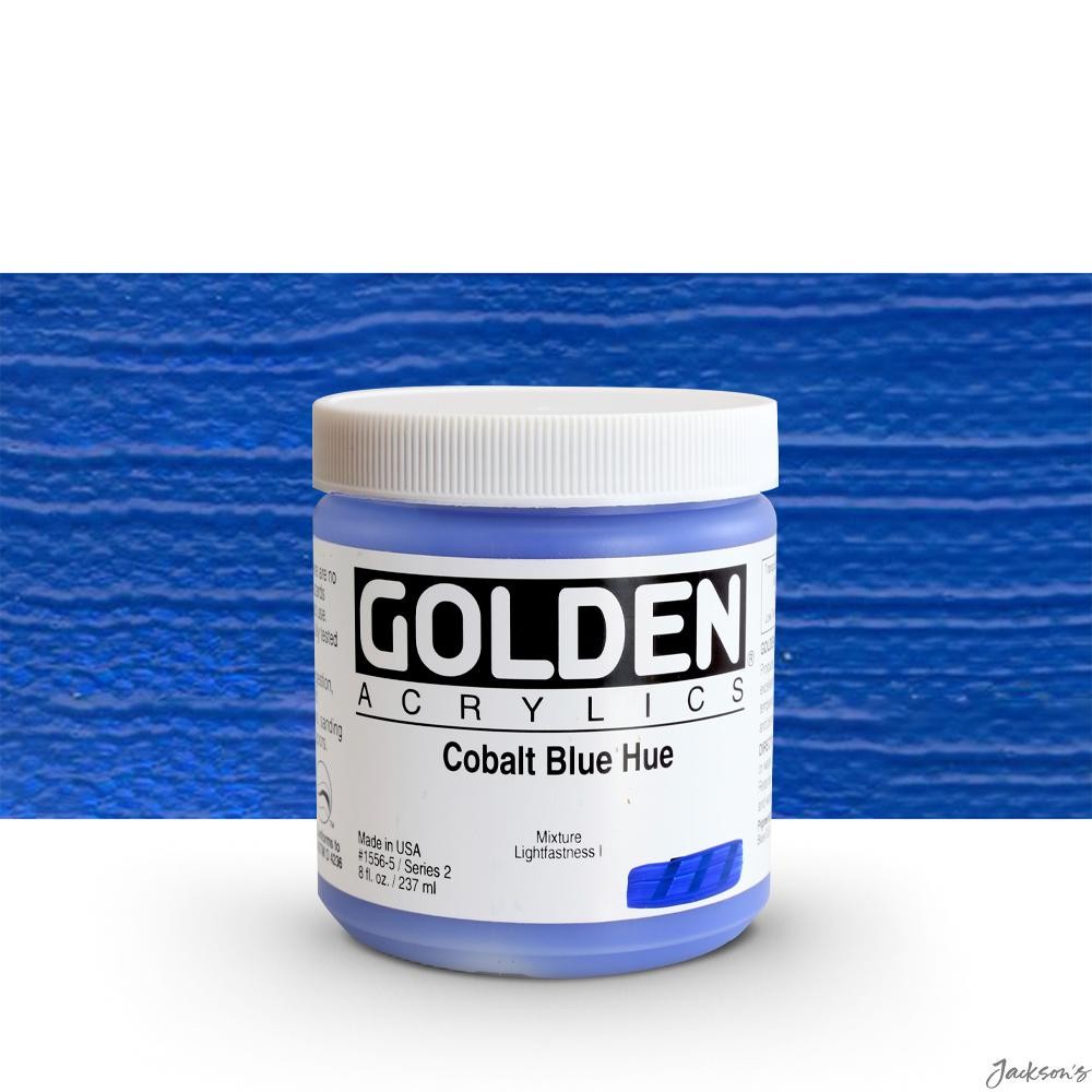 Golden Heavy Body Acrylic Paint 237ml Cobalt Blue Hue For Artists Painting