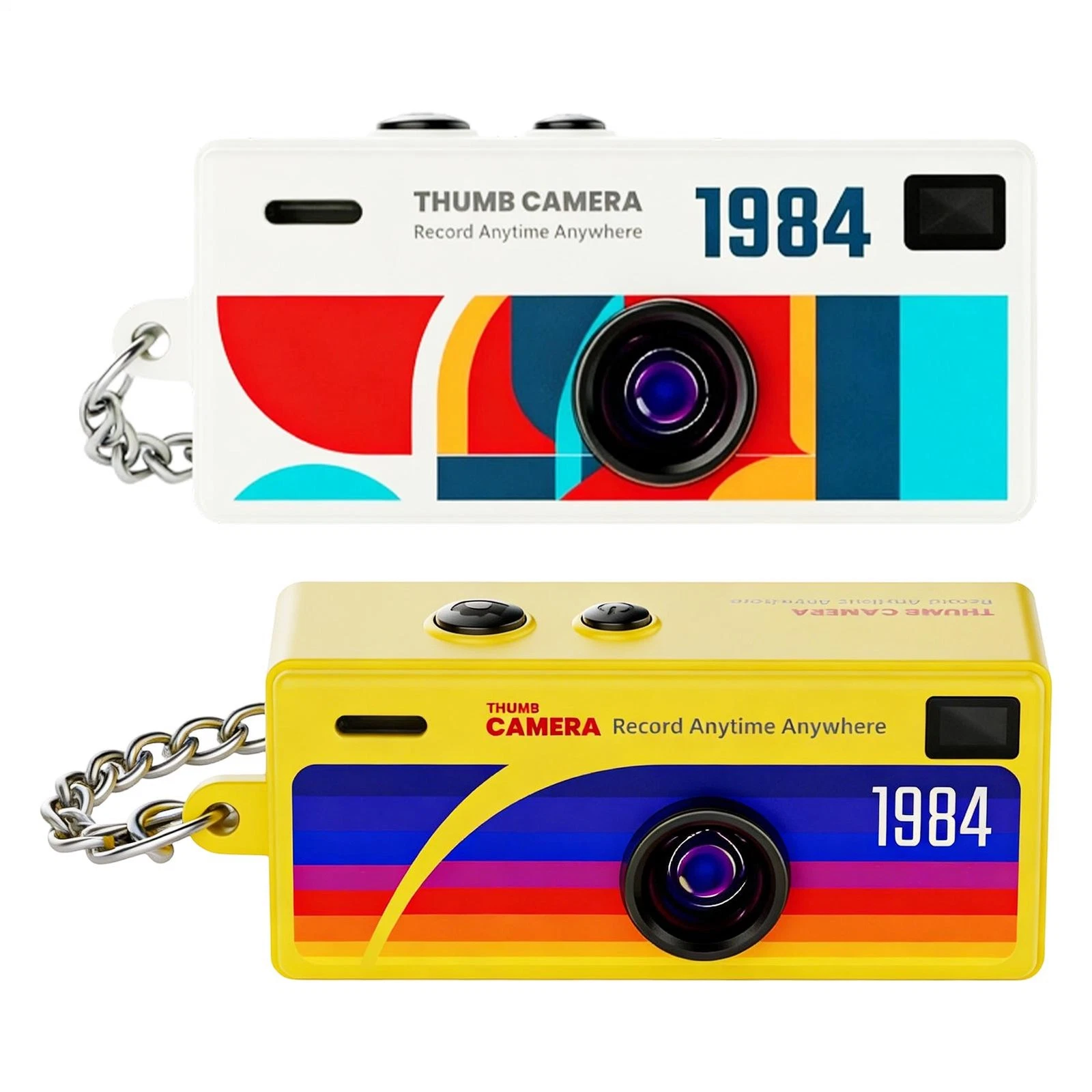 Keychain Camera Vintage Portable HD Display Pocket Tiny Photography Camera