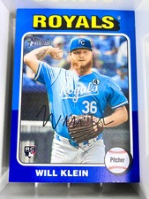 2024 Topps Heritage High Number - Will Klein Dark Blue Border (RC)