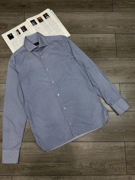 Men Bogner Shirt Blue Cotton 38 / M / 46 #64IN